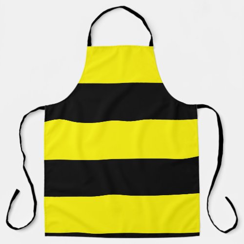 Yellow and Black Stripes Apron