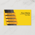 Yellow and Black Stripes Business Card