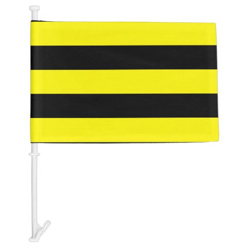 Yellow and Black Stripes Car Flag