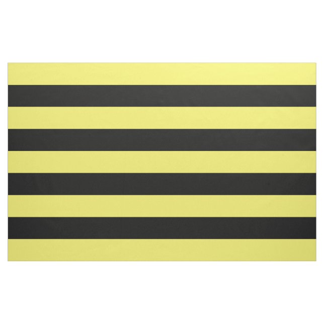 Yellow and Black Stripes Fabric (Fat Quarter)