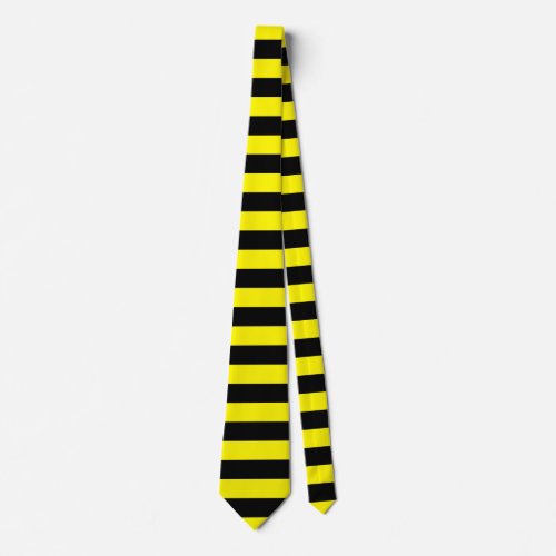 Yellow and Black Stripes Neck Tie