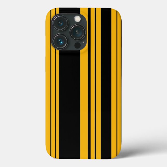 Yellow and Black Stripes Pattern Case-Mate iPhone  Case-Mate iPhone Case (Back)