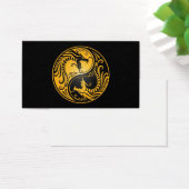 Yellow and Black Yin Yang Dragons (Desk)