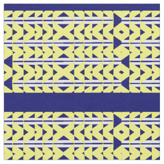 yellow and blue abstraction fabric