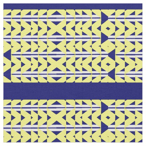 yellow and blue abstraction fabric