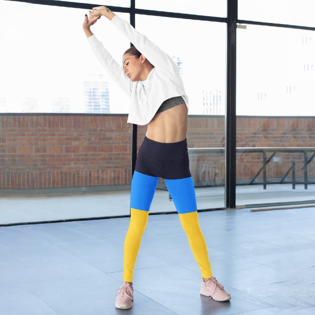 Yellow and Blue Capri Leggings (Creator Uploaded)
