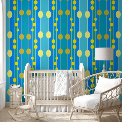 Yellow and Blue dots  Wallpaper