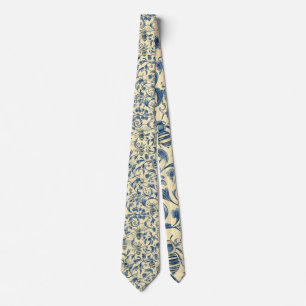Yellow and Blue Honey Bees, Toile Tie