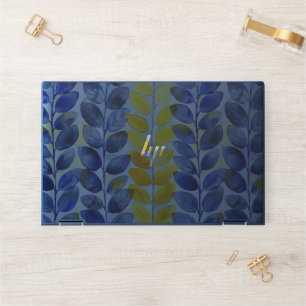 Yellow and Blue Leaves HP Laptop Skin
