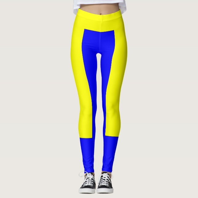 Yellow and Blue Leggings (Front)