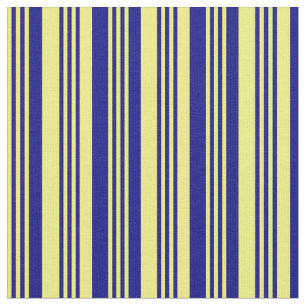 Yellow and Blue Lines Fabric