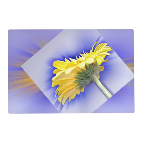 Yellow and blue placemat