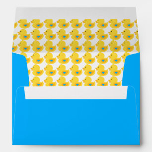 Yellow and Blue Rubber Ducky Pattern Envelope