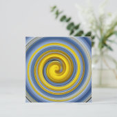 Yellow and blue spiral (Standing Front)