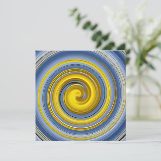 Yellow and blue spiral (Standing Front)