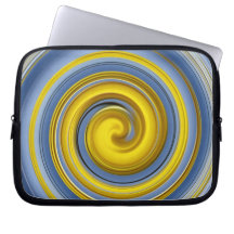 Yellow and blue spiral