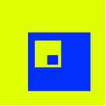 Yellow and blue squares cutout<br><div class="desc">yellow and blue</div>