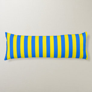 Yellow and Blue Stripes Body Pillow