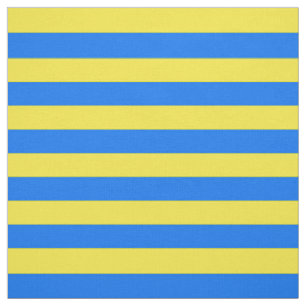 Yellow and Blue Stripes Fabric