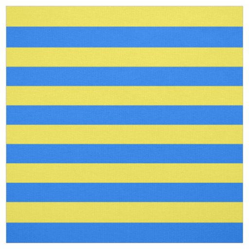 Yellow and Blue Stripes Fabric