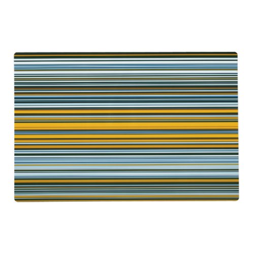 Yellow and Blue Stripes Placemat