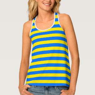Yellow and Blue Stripes Tank Top