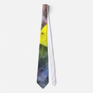 Yellow and Blue Tang Fish Tie