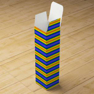 Yellow and Blue Wine Gift Box