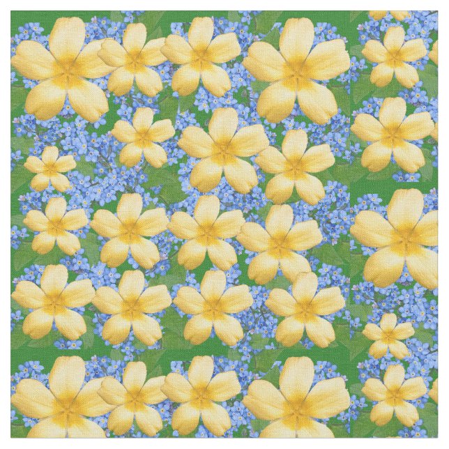 yellow and blue yellow fabric (Close Up)