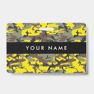 Yellow and Brown Camo, Camouflage, Military, Army Badge
