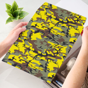 Yellow and Brown Camo, Camouflage, Military, Army Envelope Mailers