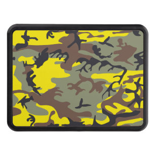 Yellow and Brown Camouflage, Military, Army Hitch Cover