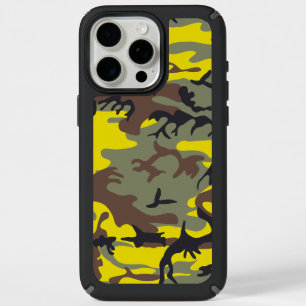 Yellow and Brown Camouflage, Military, Army iPhone 15 Pro Max Case