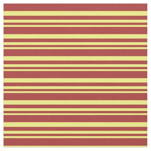 Yellow and Brown Colored Striped Pattern Fabric