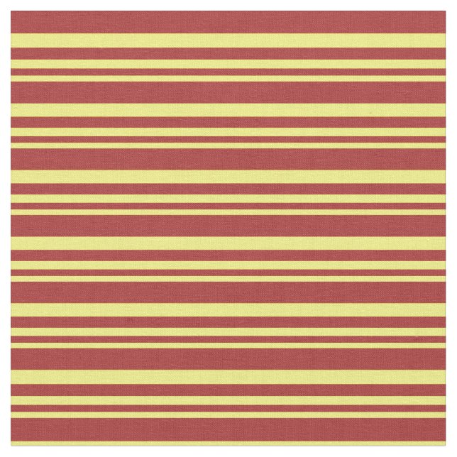Yellow and Brown Colored Striped Pattern Fabric (Close Up)