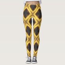 Yellow and Brown Diamond Pattern