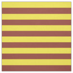 Yellow and Brown Stripes Fabric