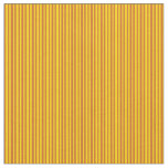 [ Thumbnail: Yellow and Chocolate Colored Lines Fabric ]