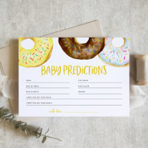Yellow and Chocolate Donuts Baby Predictions Game