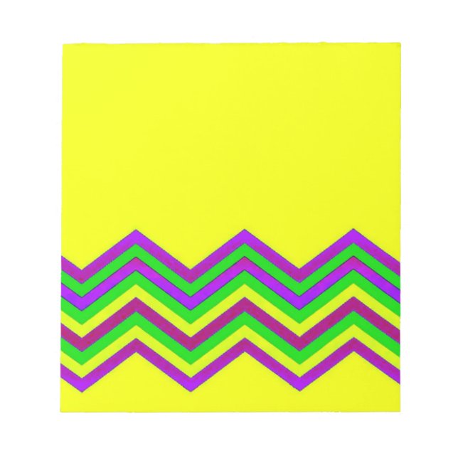 Yellow and color chevron notepad (Front)