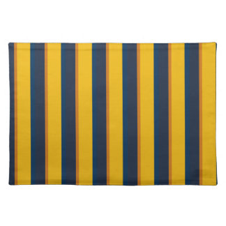 Yellow and Dark blue stripe placemat