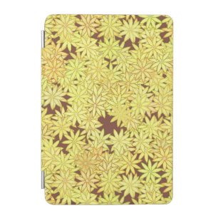 Yellow and gold Daisies on Chocolate Brown iPad Mini Cover