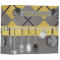 Yellow and Gray Argyle Recipe Binder