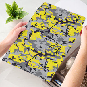 Yellow and Gray Camo, Camouflage, Military, Army Envelope Mailers