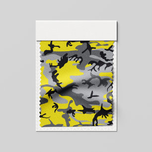 Yellow and Gray Camouflage, Military, Army Fabric