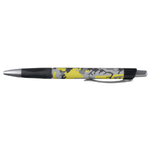 Yellow and Gray Camouflage, Military, Army Pen
