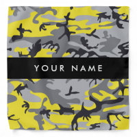 Yellow and Gray Camouflage Your name Personalize