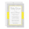Yellow and Gray Chevron Baby Shower Invitations