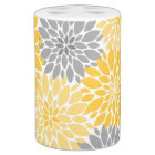 Yellow and Gray Chrysanthemums Floral Pattern