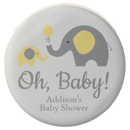 Yellow and Gray Elephant Chocolate Covered Oreos